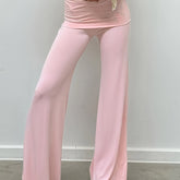 Elegant Rhinestone Butterfly Flowy Pants - Comfortable, Breathable Fabric, Perfect for Any Occasion - Women's Fashion
