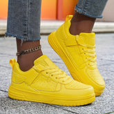 Womens Casual Colorblock Sneakers - Lightweight & Breathable with Skate Style - Durable Outdoor Sports Shoes for Fashion-Forward Women