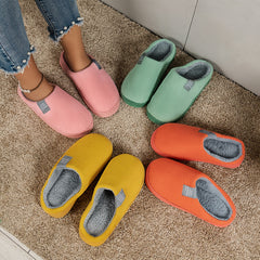 CozySoft Plush House Slippers - Slippers with Soft Sole, Closed Toe, Fuzzy Lining, Warm and Cozy Design for Home Use - Perfect for Cold Winter Days