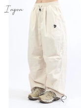 Ingvn - Y2K Women Streetwear Techwear Vintage Cargo Korean Oversized Parachute Pants Men Sweatpants Wide Leg Joggers Trousers Clothes