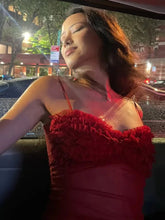 Spaghetti Strap Mesh Pleated Sexy Crop Tops Women Red Strapless Sleeveless Backless Skinny Club Tank Tops Clubwear