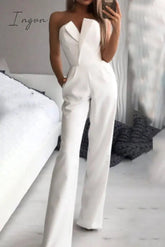 Ingvn - Casual Solid Color Regular Jumpsuits(3 Colors)