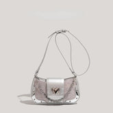 Ingvn Y2k Casual Shoulder Bag for Women Pu Leather Fashion Designer Handbag Pu Leather Daily Luxury Advanced Ladies Armpit Bag