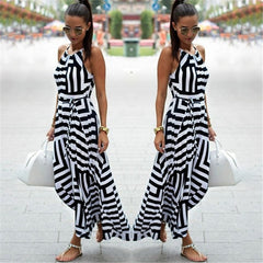 Pbong mid size graduation outfit romantic style teen swag clean girl ideas 90s latina aesthetic freaknik tomboy swaggy goingSummer Maxi Long Dress New Fashion Women Sexy Boho Striped Sleeveless Beach Style Strap Sundress Vestidos For Female Bigsweety