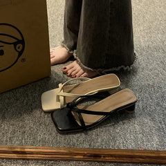 Ingvn Summer Off White Shoes for Women Open Toe Slides with Heel Sandals Outside Woman Slippers Flip Flops B Designer Casual Eva