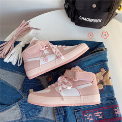 Japanese Harujuku Jk Student Sports Running Lolita Shoes Sweet Girls Female Kawaii Cosplay Cute Anime Lolita Shoes Women Sneaker