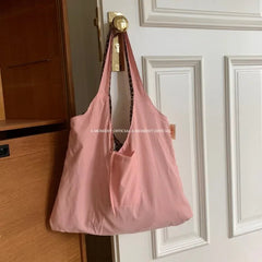 Ingvn New Spring Summer Korean Leopard Pattern Tote Bag Women's Fashion Single Shoulder Bags Double-sided Canvas Bag