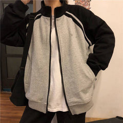 Spring and autumn new street corduroy baseball uniform jacket for men and women oversize coat loose embroidered oversized jacket