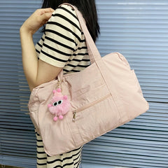 Ingvn New High Capacity Travel Bag Portable Lightweight Casual Shoulder Bag Women's Class Commuting Sports Yoga Tote Bag