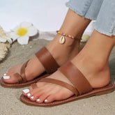 Women Minimalist Thong Sandals Fashion Flat Sandals Summer Outdoor Beach Vacation Leisure Woman Shoes