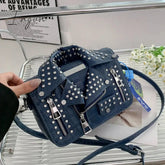 Ingvn - Fashion Jacket Design Crossbody Bag Rivet Clothes Shape Women Handbag Purse Brand Designer Lady Shoulder Bags Luxury Women's Bag