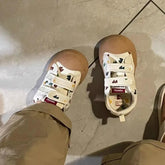 Ingvn Kawaii Women's Sports Shoes Canvas Platform Sneakers Casual Cute Tennis Female Spring Summer Vintage Flats Vulcanize