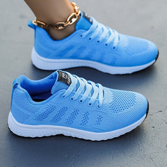Comfortable Fabric Upper Summer Running Shoes for Women - Lightweight, Stabilizing, and Breathable - Perfect for Jogging, Tennis, and Everyday Wear