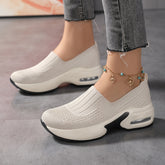 Spring Fashion Sneakers - Ultra-Breathable Mesh Upper for Maximum Comfort, Cushioned Air Sole for Superior Shock Absorption, Easy Slip-On Design for Quick Wear - Ideal for Casual Sports and Fitness Activities, Perfect for Run
