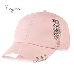 Ingvn - Women Men Fashion Baseball Cap With Rings Kpop Bts Snapback Trucker Hat Dad Hat