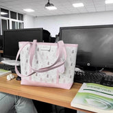 INGVN Y2k Aesthetic Cartoon Print Shoulder Underarm Bag Fashion Chic Contrast Color Women's Handbags New Sweet Casual Kawaii Tote Bags
