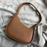 Ingvn - First Layer Cowhide New Leather The Moon-shaped Row Ladies Handbag Top Underarm Lcu Mini Bag