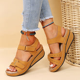Wedge Heeled Sandals Women Summer Casual Open Toe Platform Gladiator Sandals Woman Plus Size 43 Non Slip Beach Shoes Mujer