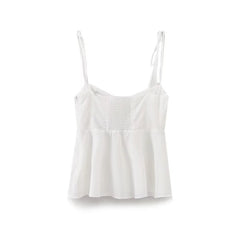 White Corset Top Women Sexy Backless Crop Top Summer Beach Bustier Top Streetwear Camis Holiday ropa de mujer