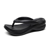 Ingvn Thick Sole Wedges Flip Flops For Women 2023 Summer Clip Platform Sandals Woman Non-slip Beach Slippers Girls Outdoor Slides
