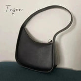 Ingvn - First Layer Cowhide New Leather The Moon-shaped Row Ladies Handbag Top Underarm Lcu Mini Bag