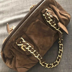 Ingvn Women Vintage Shoulder Bags High Quality Chain Handbag Large Capacity Luxury Design Soft Brown Square Bags Female Tote Boston