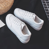 Women Sneakers Leather Shoes Spring Trend Casual Flats Sneakers Female New Fashion Comfort White Vulcanized Platform Shoes