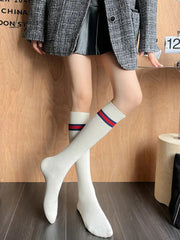 Ingvn - Fashion College Style Striped Stockings Accessories