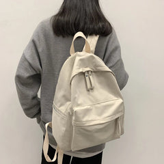 Ingvn New Women's Fashion Women's Large Capacity University Backpack Cute Girls' Travel Backpack Cool Backpack Trendy Solid Color Back