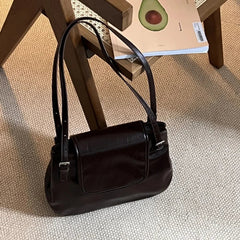 INGVN Bags for Women Korean Trendy Vintage Casual Women's Handbags Streetwear Punk Solid All Match Shoulder Underarm Bag Y2k Aesthetic