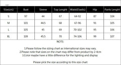 Ingvn - Women Fashion Sequin Two Piece Set Long Sleeve Womens Tops And Blouses Femme Two Piece Outfits Elastic Waist Long Pants Sets
