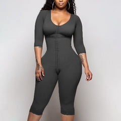 Solid Color Shapewear New Breasted One Piece Shapewear High Compression Faja Bra Waist Trainer