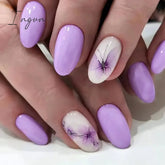 24Pcs Purple Y2K Press on Nails Star Diamond Designs Full Cover Fake Nails Long Coffin Acrylic False Nails for Women 2023 New
