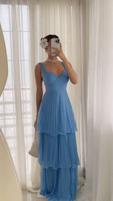 Summer New Style Dopamine Wear Elegant Long Dress Gentle Style Heavy Industry Chain Bead Sling Dress Goddess