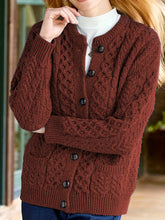 Cozy Chic Cardigan - Soft Knit, Crew Neck, Long Sleeve, Pocket Detail, Casual Women's Sweater for Everyday Wear - Perfect for Work, Date Night, or Relaxation