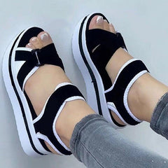 Shoes Women Sandals Women Heels Summer Sandals Platform Sandalias Mujer Soft Wedges Shoes For Women Summer Footwear