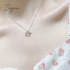 Fashion Shine Crystal Star Star Pendants Necklace For Girl Women Chains Personality Aesthetic Design Necklaces Y2k Jewelry