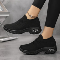 Lightweight, Air Cushion Mesh Sneakers - Stylish & Comfy Slip-on, Perfect for All Seasons & Walking