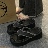 Ingvn Summers Platform Women's Slippers Fashion Elegant Open Toe Wedges Shoes Ladies Casual Outdoor Beach Slides Sandalias Flip Flop