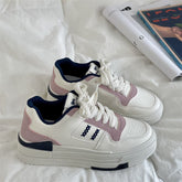 Pphmm Trend Women's Sneakers Casual Tennis Shoes Woman Thick Sole NEW Lace Up Flats Shoes Sneakers Female Sports Shoes Spring Autumn