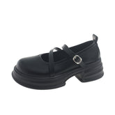 Vintage Mary Jane Shoes Women's Small Leather Shoes 2023 Spring and Summer New All-match College Style Thick Bottom Shallow Mouth Single Shoes Wholesale