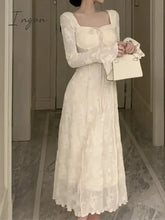 Elegant And Chic Women Casual Solid Party Dress Vintage A-Line Birthday Prom Vestidos Female