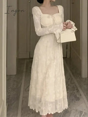Elegant And Chic Women Casual Solid Party Dress Vintage A-Line Birthday Prom Vestidos Female