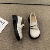Platform Loafers Women Shoes College Style Thick Sole Round Toe Single Shoes Loafers Women Luxury Designer Pumps Vintage Shoes