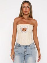 Diamond Glitter Sexy Crop Tops For Woman Fashion Off-shoulder Strapless Sleeveless Backless Skinny Club Tank Tops