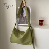 Ingvn - Handbag Women Black Shoulder Bag Designer Handbags Shopper Girls Chain Removable Adjustable Strap Messenger Nylon Crossbody Bags