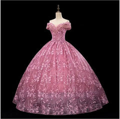 Dresses Elegant Party Prom Dress Off The Shoulder Ball Gown Vintage Lace Vestidos Gown Custom