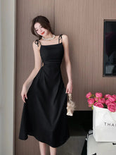 Elegant Party Women Dress Vintage Backless Bandage White Dress Robe Female Sundress Retro Strap Evening Black Dress Vestido New