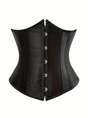 Women's Exquisite Lace-Up Corset Bustier - Slimming Waist Trainer, Body Shaper, Comfortable Shapewear, Adjustable Straps, Lingerie for Hourglass Figure, Postpartum Recovery, Back Support, and Everyday Wear