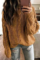 Ingvn - Casual Simplicity Solid Patchwork O Neck Tops(6 Colors)